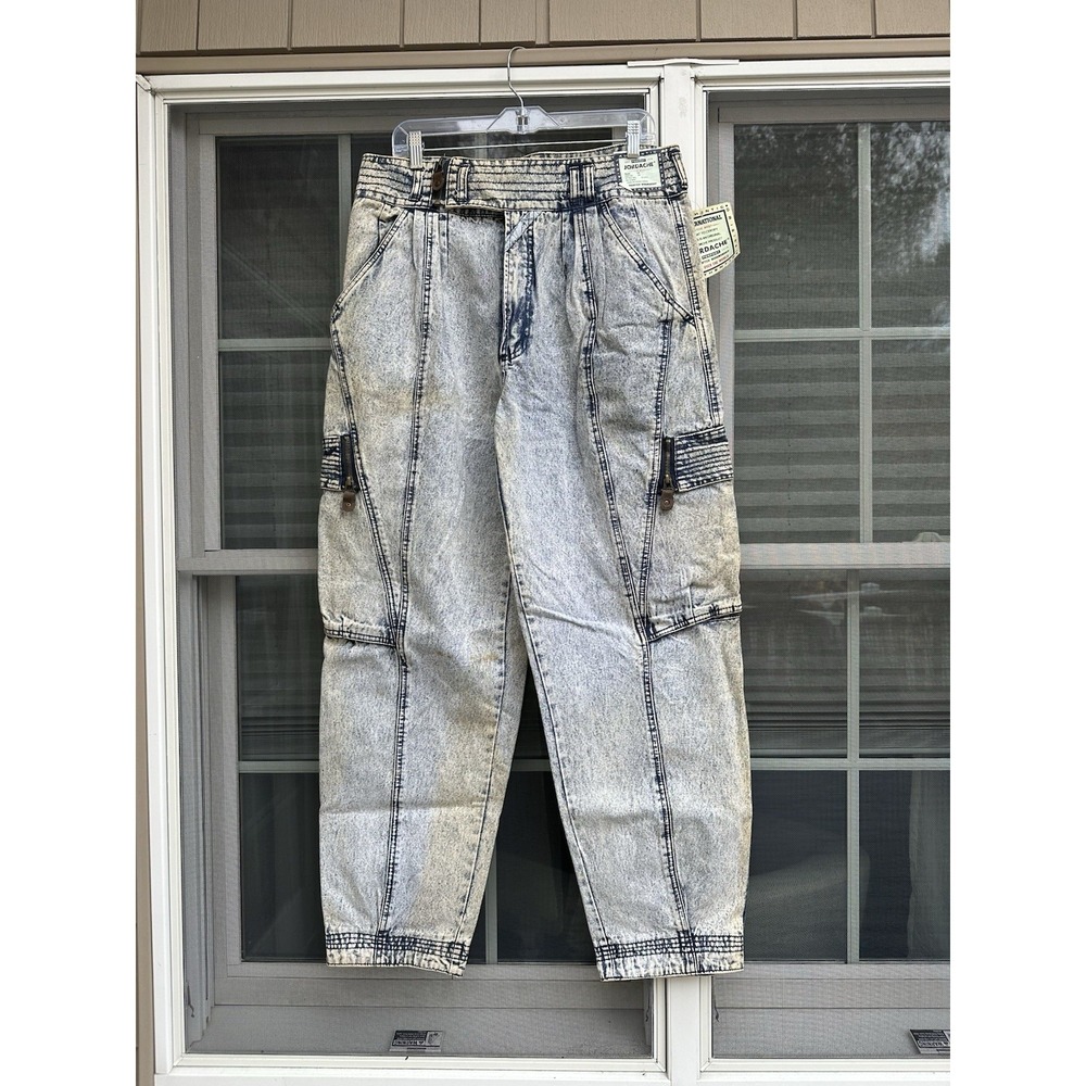 Vintage Jordache  Jeans Mens 36x32Blue Acid Wash Made USA 90s deadstock